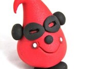 Robin Super Hero PARKER Figurine  - Polymer Clay Character - Inspired by Batman Comics