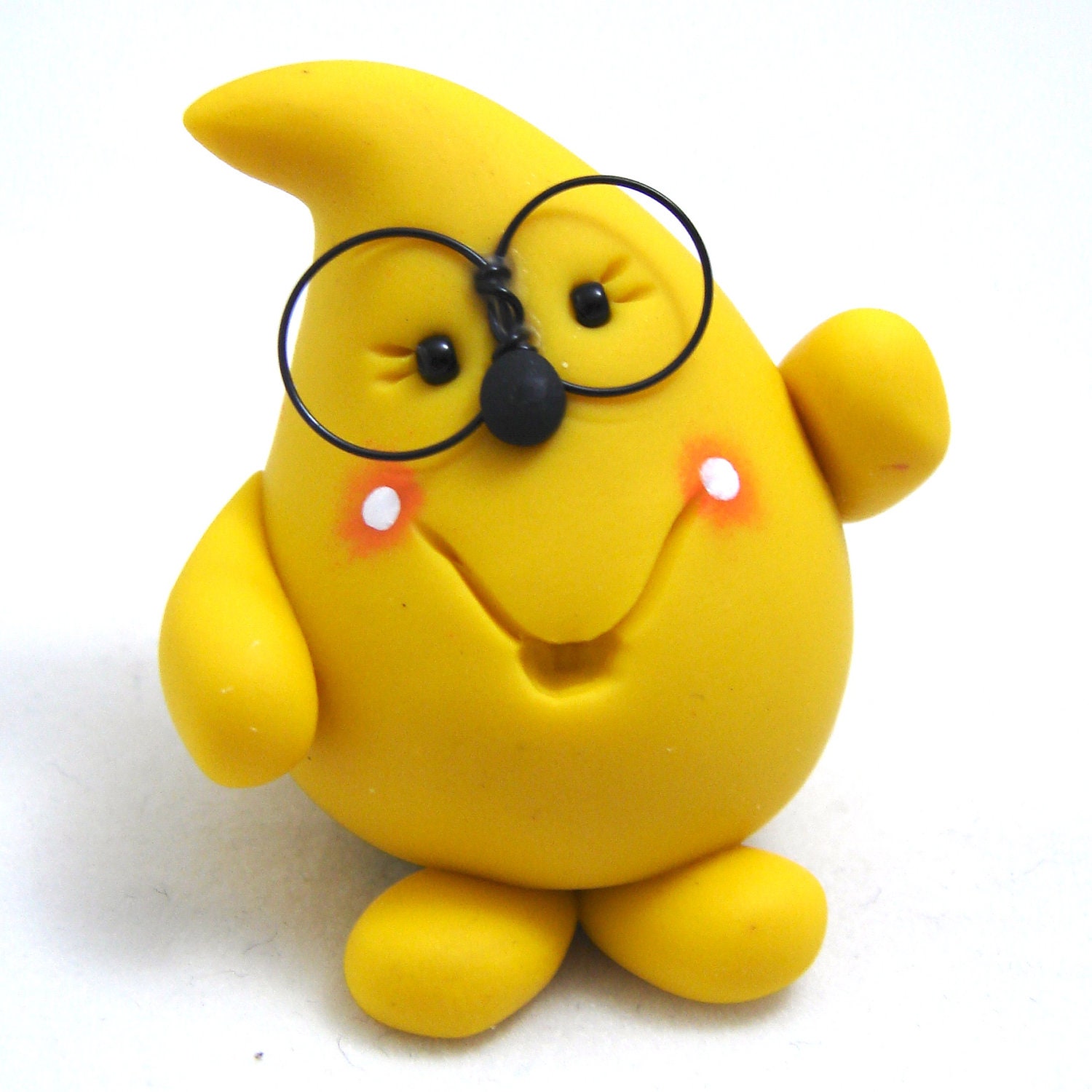 Nerd PARKER with Glasses - Polymer Clay Character Figurine