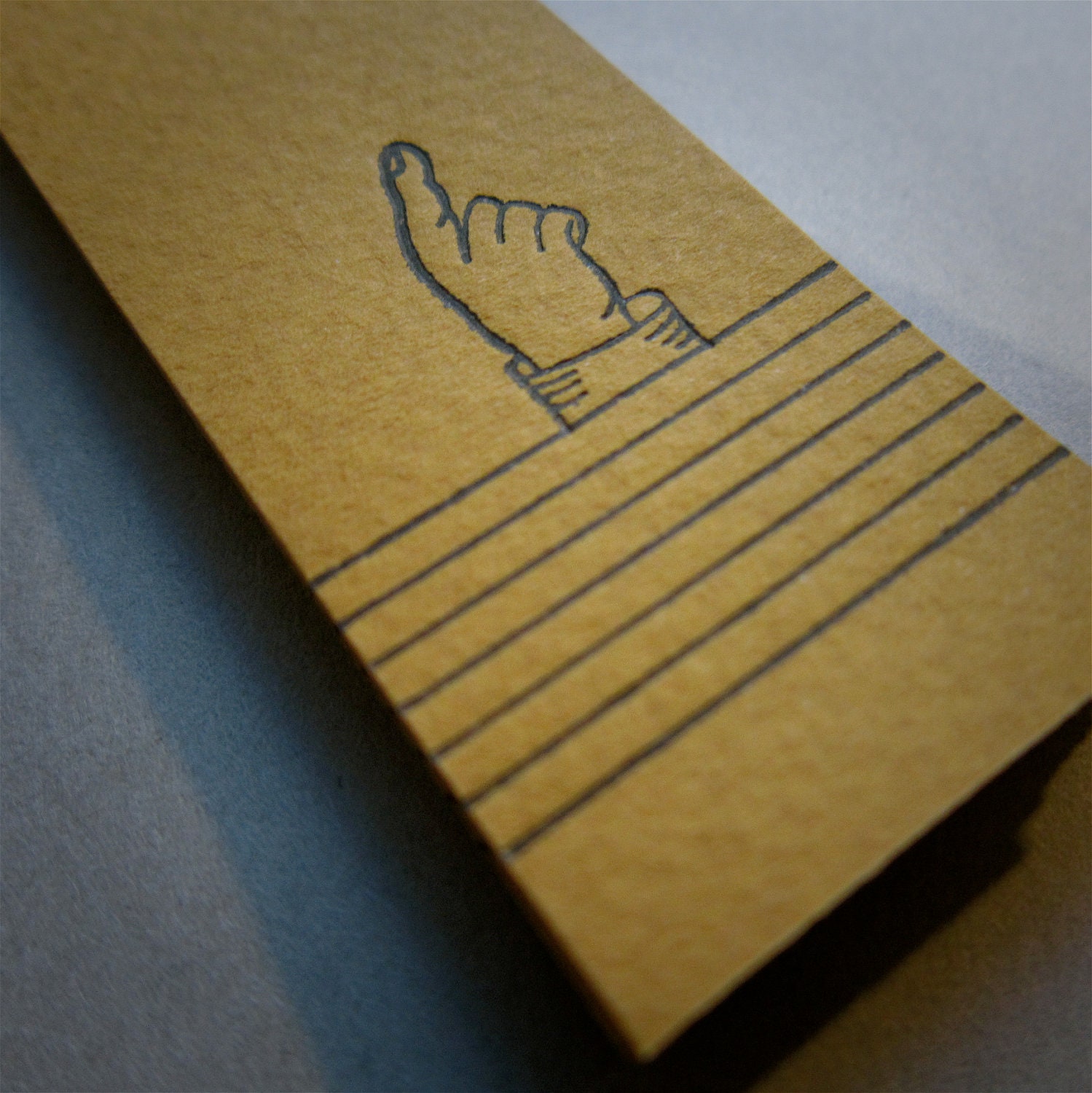 17 Up With Lines Letterpress Gift Tags (3.5" x 1")