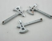 5 pcs. Zinc Silver Axe Charms Pendants Findings. SPA1