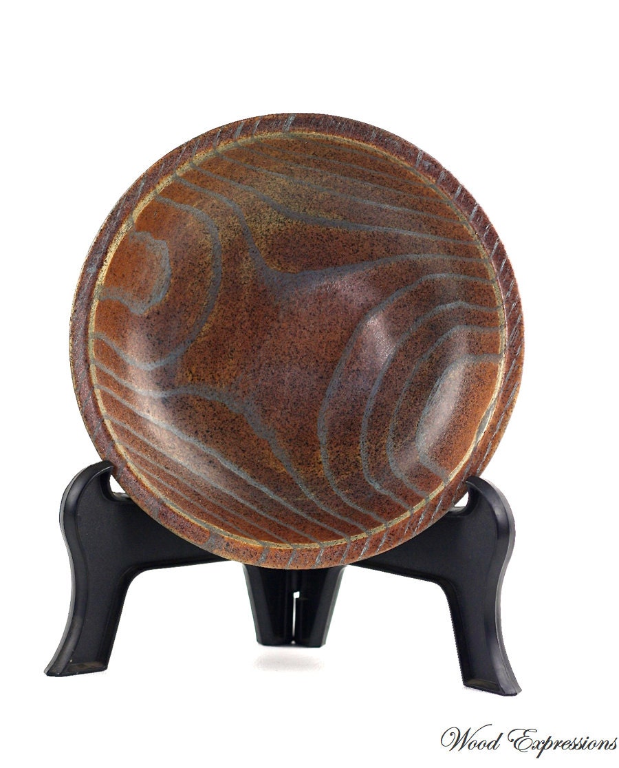 Wooden Painted Ash Bowl Hand turned