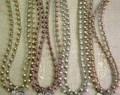Long layering necklaces, Hill Tribe silver, Bohemian crochet jewelry, YOUR color CHOICE, silver, dark berry, gold, fall, tribal boho