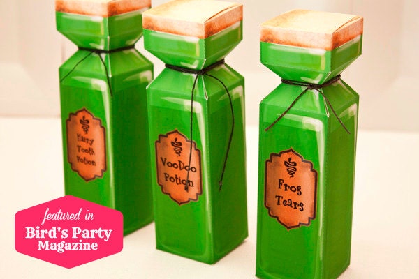 Potion Bottle Favor Box - DIY Printable PDF Il_570xn