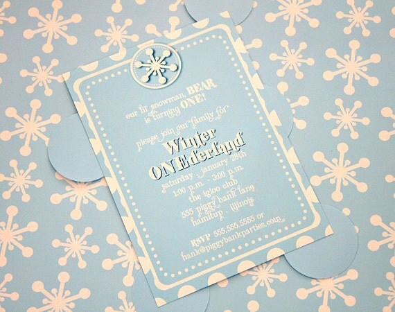 Blue WINTER ONEderland Invitation - DIY Printable Il_570xn