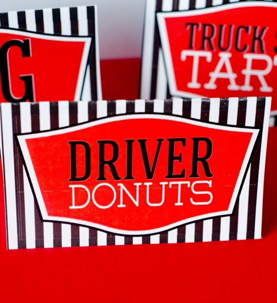 Truck Party PRINTABLE Food Labels from Love The Day Il_570xn