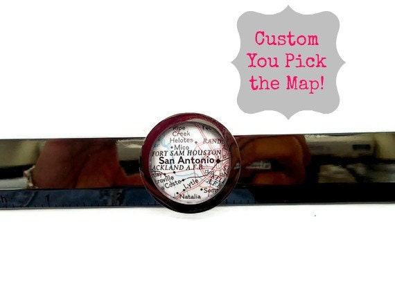 Map Paperweight Ruler Custom Made