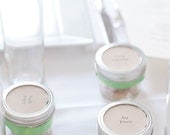 Edible Fleur de Sel Caramel Wedding Favors in a Mason Jar Personalized Escort Cards or Wedding Date - 100 Guests