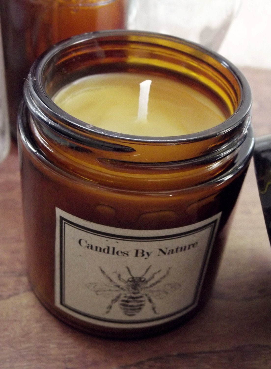 Candles Beeswax Handmade All-Natural (4 oz.) Unscented Catskill Mountains