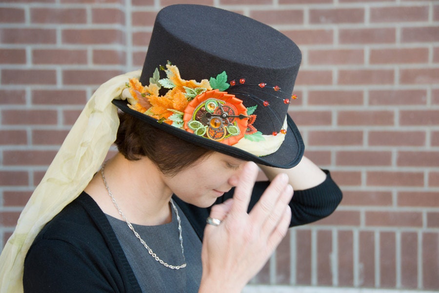 Steampunk Top Hat 'Golden Life'
