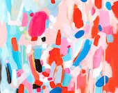 Something Wonderful Is About to Happen, Original Abstract Acrylic Painting on Stretched Canvas