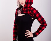 Printed hooded shrug (print choice)