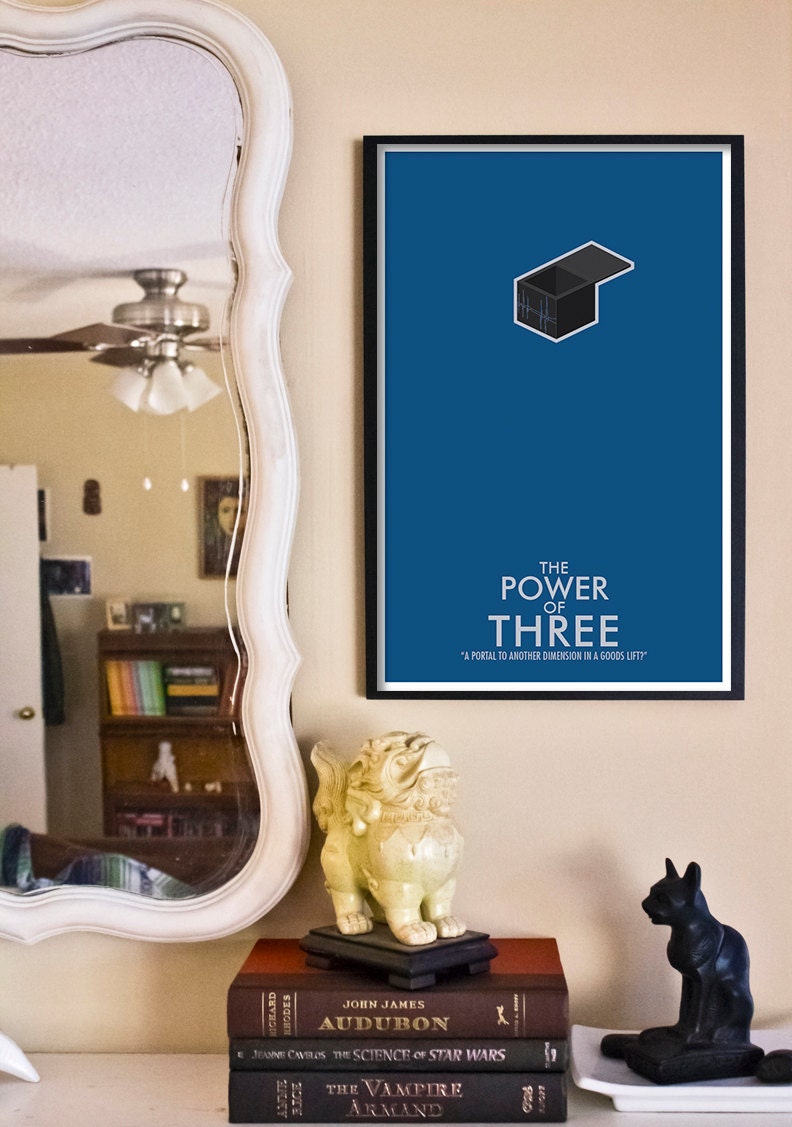 The Power of Three // Doctor Who Poster // 11x17 Minimalist Geek Art Print