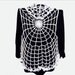 Goth White Spiderweb Ruffled Crochet Circle Vest Plus Size One Size Fits All Gothic Clothing