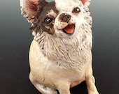 custom pup/ vintage style/  ornament or small sculpture