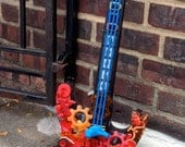 Red Toys Mosaic Collage Guitar