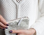 Splatter Leather-Suede zipper coin purse No. SCP-101