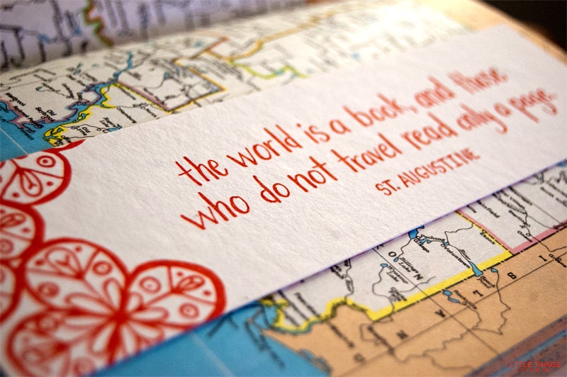 St. Augustine Letterpress Bookmark
