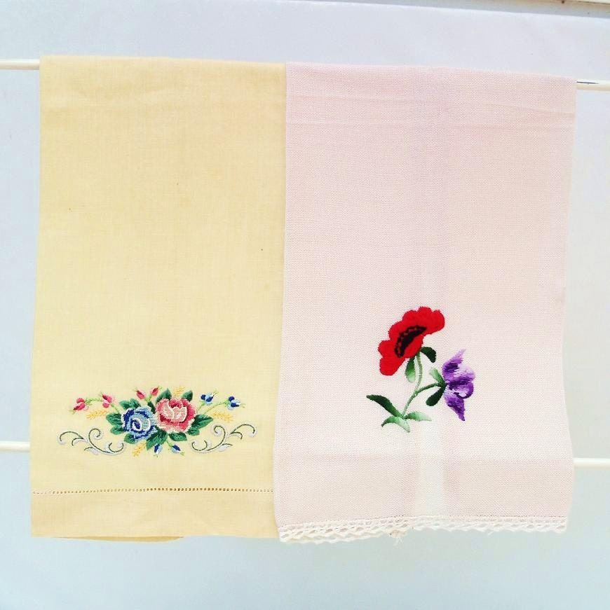 Fingertip Towels Tea Towels Yellow  Beige  Red