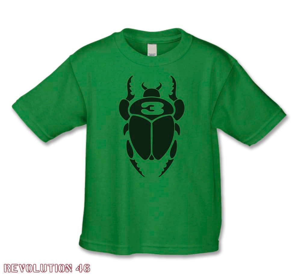3rd Birthday Shirt - Beetle Bug Number 3 T-Shirt (Bettle  3 6173 Black Ink)