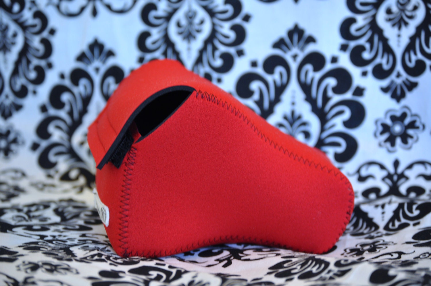 DSLR Camera Case - Red / Black Neoprene