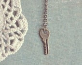 tiny key necklace.