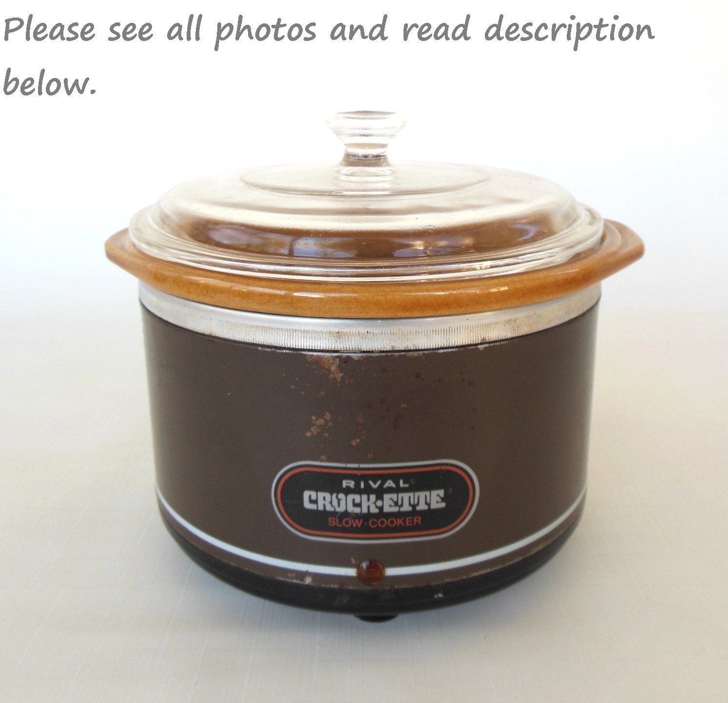 Rival Crockette Small 1 Qt Crockpot Slow Cook by LaurasLastDitch