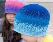 Crochet Pattern-- All Ages Pixelated Beanie --Crochet Pattern