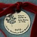 Personalized Ornament Hand Stamped Ornament Christmas Ornament