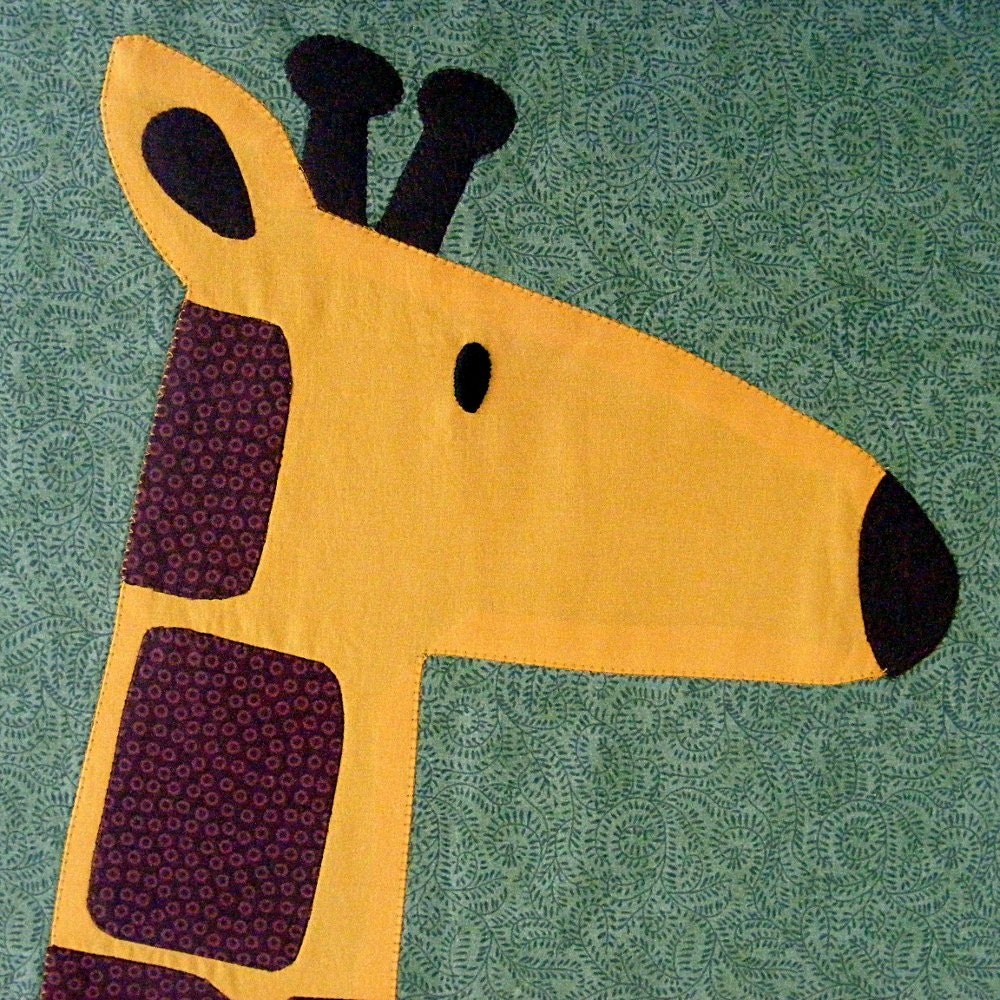 Gentle Giraffe Applique Pattern PDF