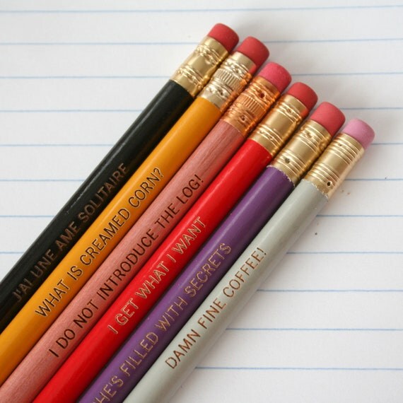 great northern pencil set of 6 twin peaks. Cannot be separated or sold individually.