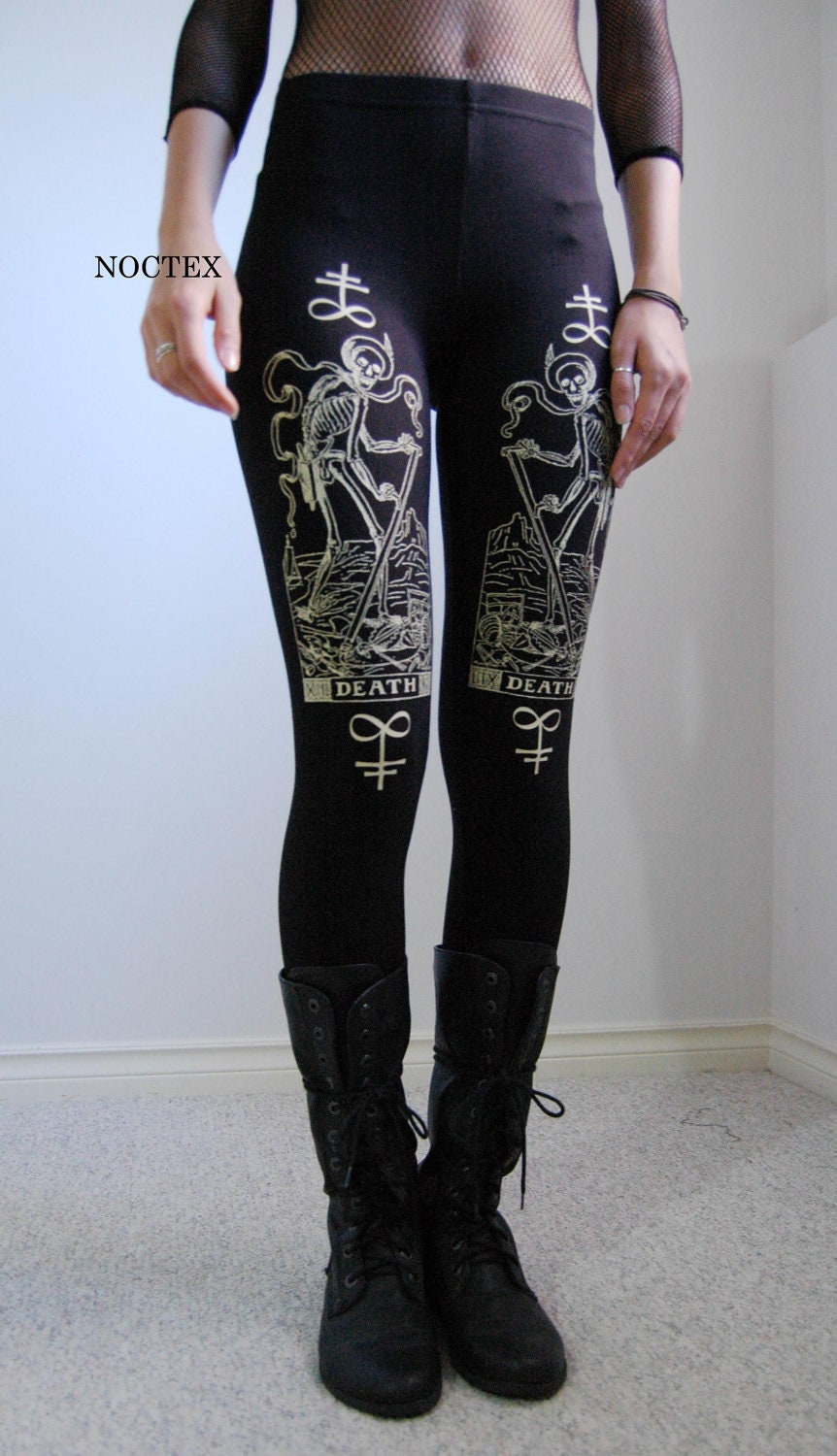 Medium - NOCTEX - Death Tarot Card Leggings