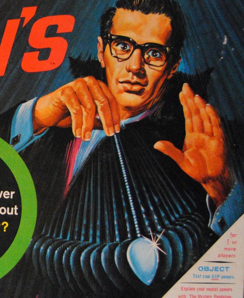 1967 Milton Bradley Kreskin's ESP Board Game Complete Ex Cond