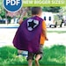 Sizes 8-11 NEW and IMPROVED Superhero Cape PDF Sewing Pattern