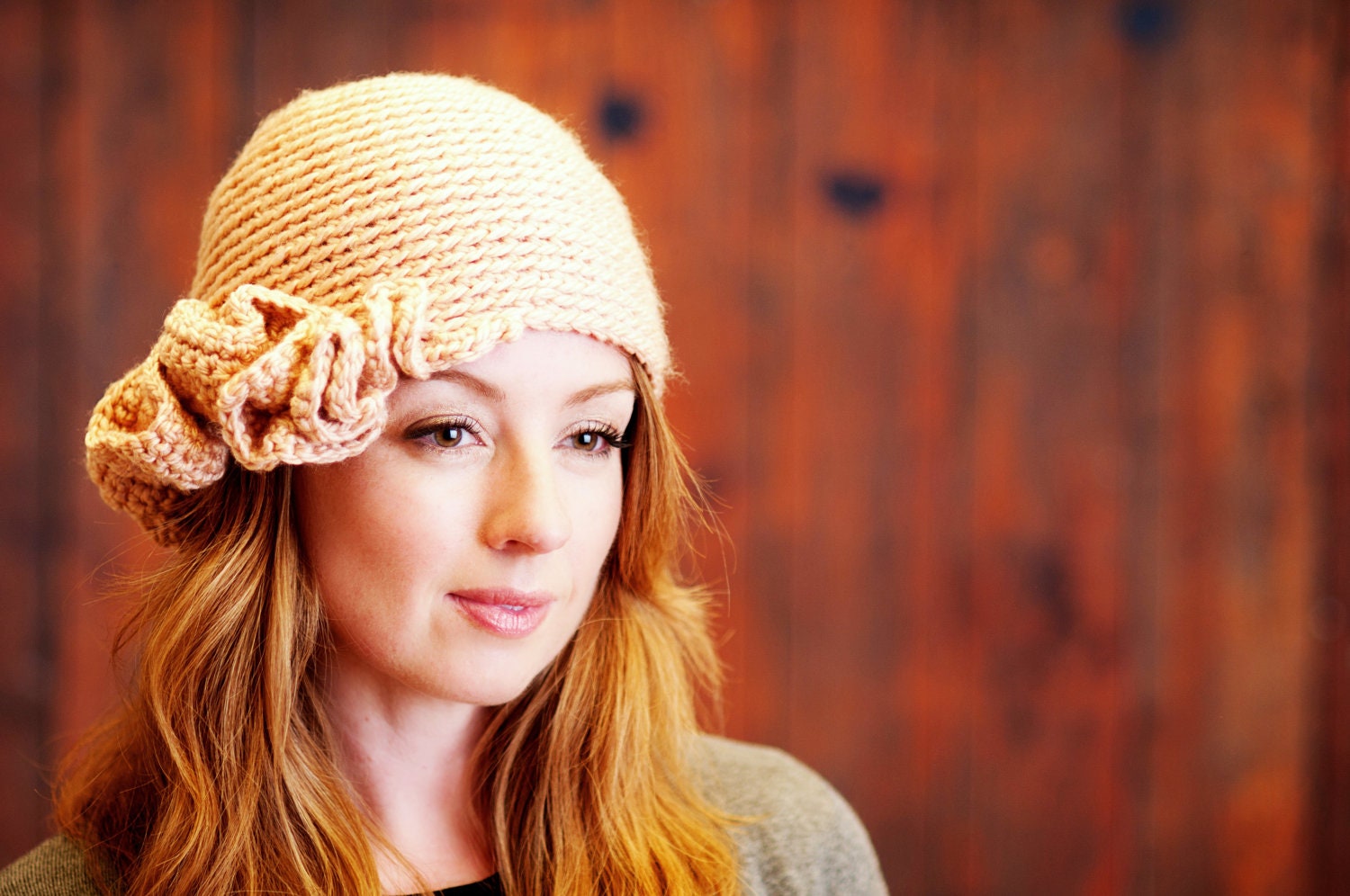 Aubrin - Crochet Pattern - Ruffle Hat / Beanie
