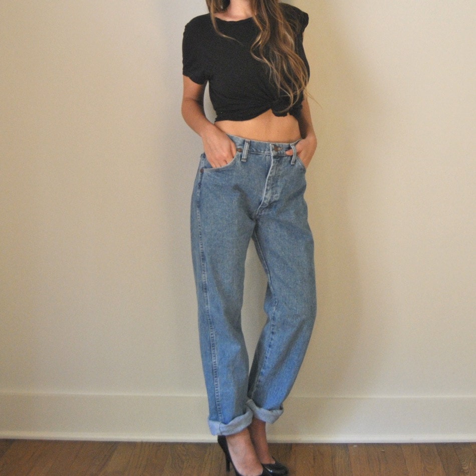 baggy high waisted boyfriend jeans