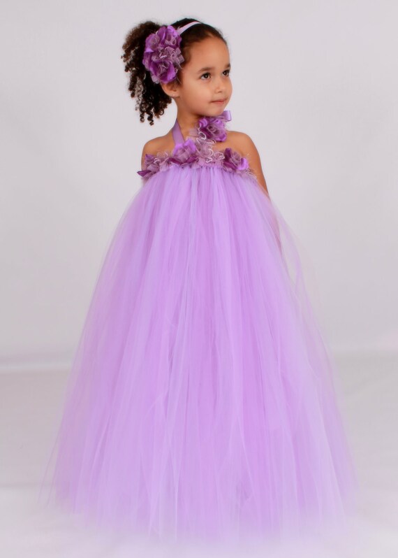 Flower Girl Tutu Dress - Purple - Lovestruck Lilac - 3-4 Toddler Girl Il_570xn