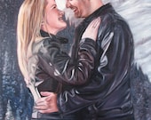 Custom Portrait - Oil Painting - Wedding or Anniversary Gift - 11x14