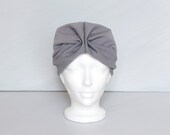 Vintage 1950s grey turban hat