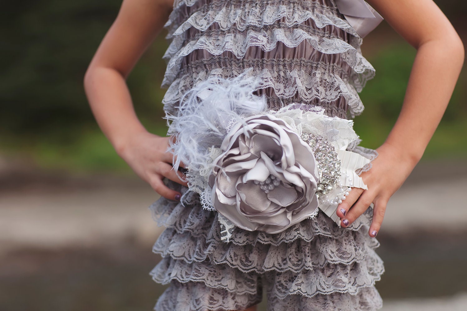 Diamonds Are A Girl's Best Friend Wedding Sash by London Raquel