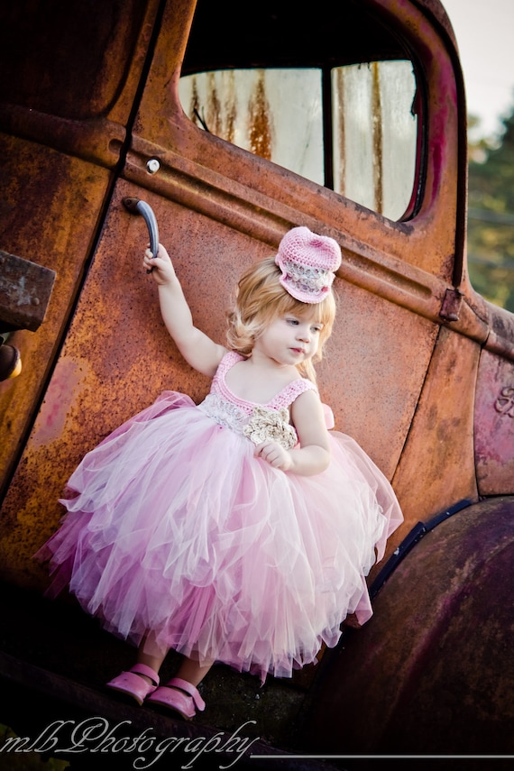 Baby Girl Tutu Dress, Crochet Top Tutu Dress, Pageant Dress, Baby Tutu, Children Tutu, Photo Prop