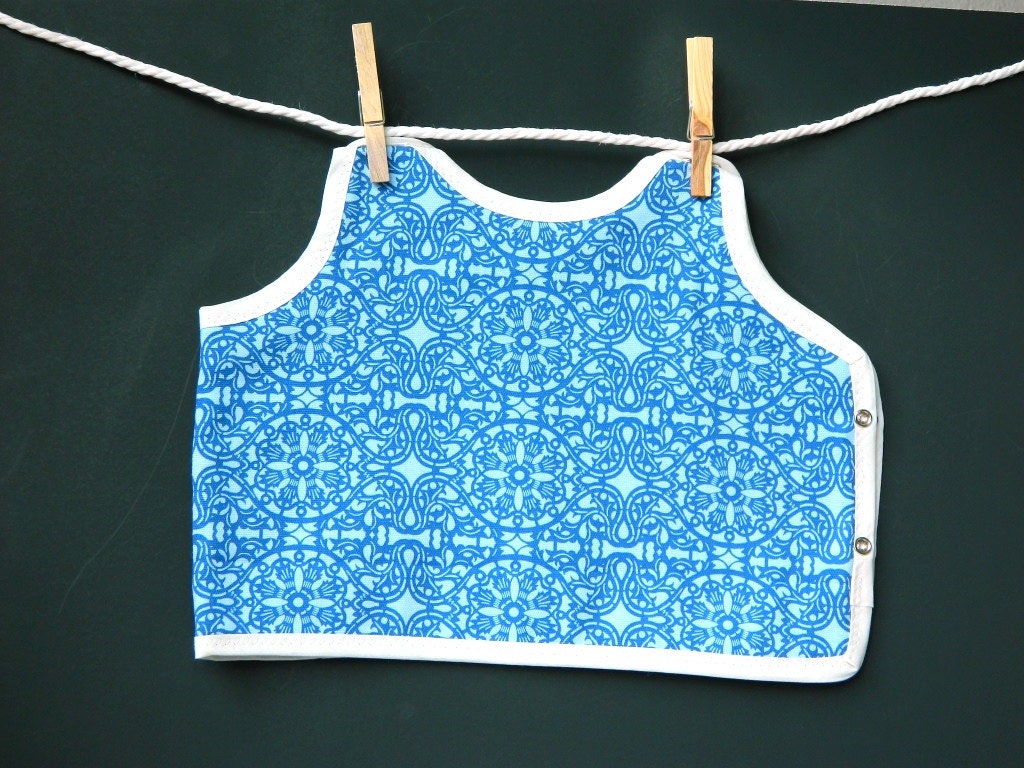 Blue Print Baby and Toddler Bib Feeding Stain Resistant Baby Shower Gift