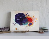 Original Oil Painting - Abstract Art - Clouded Dreams 5x7 Oil Painting on Wood