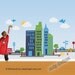 Superhero City Wall Decal - Skyline - Childrens Nursery Wall Art - Kids Decor - Transportation Decals - Dwell Studio - 36 x 72