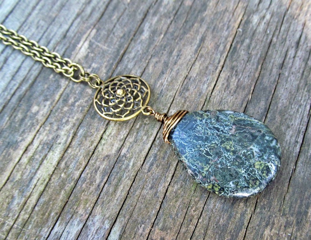 JASPER reiki healing gemstone necklace leo virgo scorpio mars fire