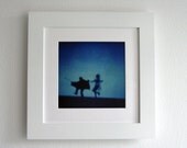 Fairy Tale Photo, Silhouette Art, Blue Surreal, Polaroid Photo, Wall Art
