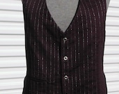 The Alchemist's Steampunk Vest Purple and Silver