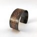 Gears Etched Cuff