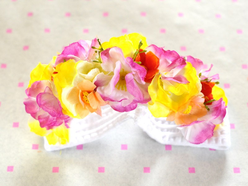 Alice In Wonderland Floral Headpiece