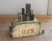 Letterpress Wood Type Lot, Vintage Numbers 1 through 8