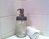 PINT Mason Jar Soap Dispenser, CLEAR small pint